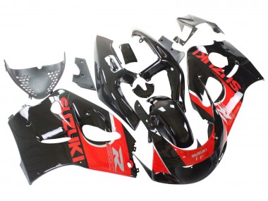 Cheap 1996-2000 Suzuki GSXR 600 / GSXR 750 Motorcycle Fairings - Black Red