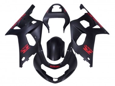 Cheap 2001-2003 Suzuki GSXR 600 / GSXR 750 Motorcycle Fairings - Matte Black Red