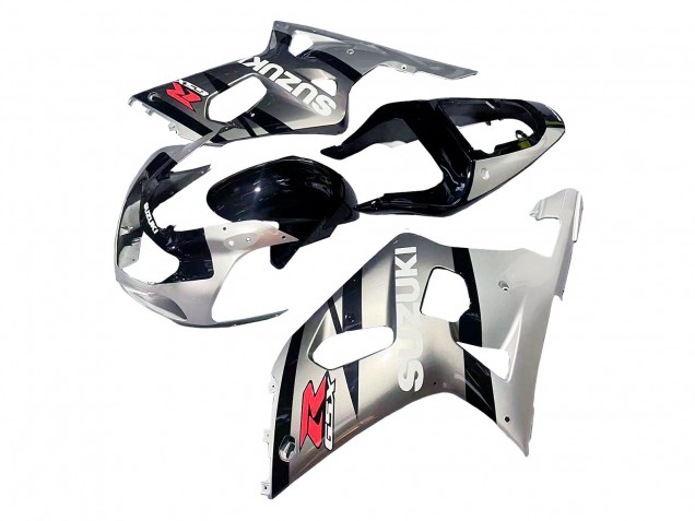 2001-2003 Suzuki GSXR 600 / GSXR 750 Motorcycle Fairing - Silver Glossy Black Red