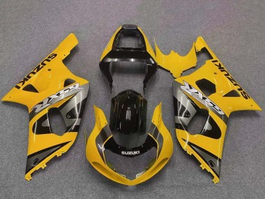 Cheap 2001-2003 Suzuki GSXR 600 / GSXR 750 Motorcycle Fairing - Yellow Grey Glossy Black