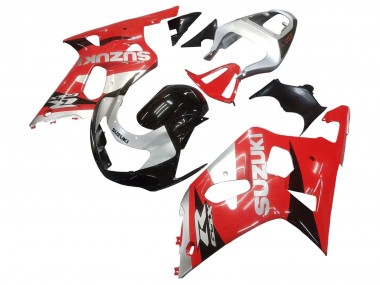 Cheap 2001-2003 Suzuki GSXR 600 / GSXR 750 Motorcycle Fairing - Red White Glossy Black