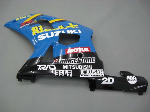 2001-2003 Suzuki GSXR 600 / GSXR 750 Motorcycle Fairings - Blue Yellow Black Motul Rizla