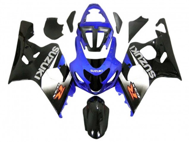 2004-2005 Suzuki GSXR 600 / GSXR 750 Motorcycle Fairings - Blue Black