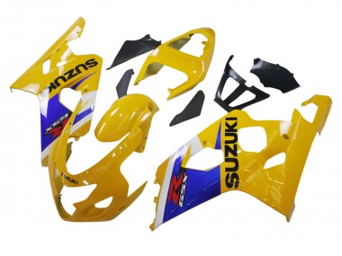 Cheap 2004-2005 Suzuki GSXR 600 / GSXR 750 Motorcycle Fairing - Yellow White Blue Black
