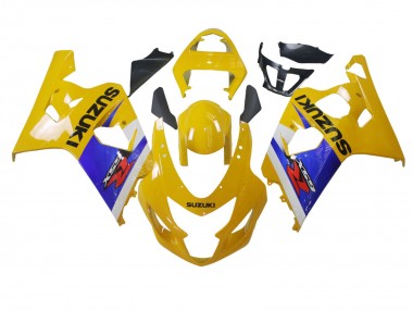 Cheap 2004-2005 Suzuki GSXR 600 / GSXR 750 Motorcycle Fairing - Yellow White Blue Black