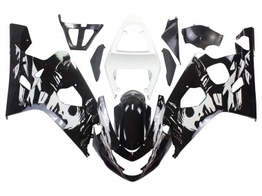 Cheap 2004-2005 Suzuki GSXR 600 / GSXR 750 Motorcycle Fairing - White Black