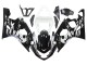2004-2005 Suzuki GSXR 600 / GSXR 750 Motorcycle Fairing - White Black