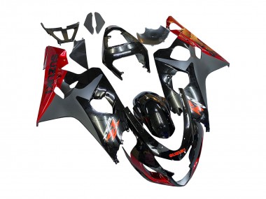 Cheap 2004-2005 Suzuki GSXR 600 / GSXR 750 Motorcycle Fairings - Black Grey Red