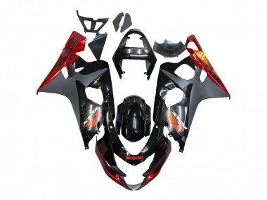 Cheap 2004-2005 Suzuki GSXR 600 / GSXR 750 Motorcycle Fairings - Black Grey Red