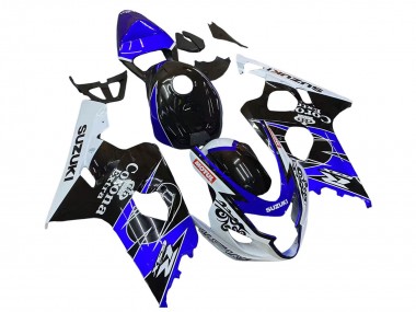 Cheap 2004-2005 Suzuki GSXR 600 / GSXR 750 Motorcycle Fairing - White Blue Black Corona Motul
