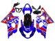2004-2005 Suzuki GSXR 600 / GSXR 750 Motorcycle Fairings - Blue Red Black Motul Dunlop