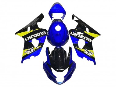 Cheap 2004-2005 Suzuki GSXR 600 / GSXR 750 Motorcycle Fairings - Blue Yellow Black