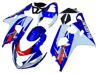 Cheap 2004-2005 Suzuki GSXR 600 / GSXR 750 Motorcycle Fairing - White Blue Red