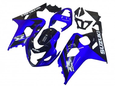 Cheap 2004-2005 Suzuki GSXR 600 / GSXR 750 Motorcycle Fairings - Blue Black White Decal