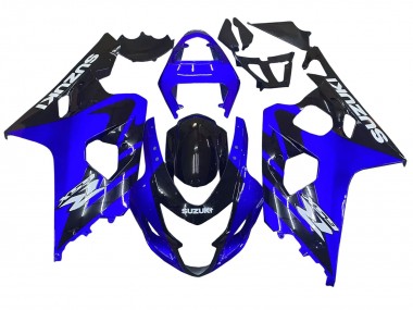 Cheap 2004-2005 Suzuki GSXR 600 / GSXR 750 Motorcycle Fairings - Blue Black White Decal