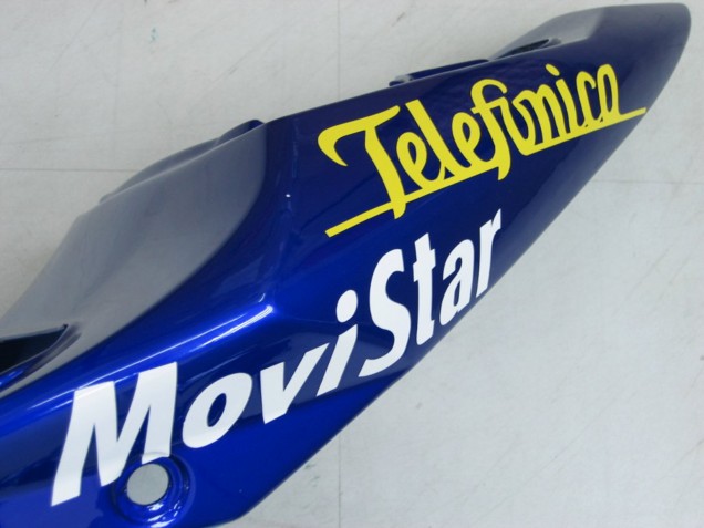 2004-2005 Suzuki GSXR 600 / GSXR 750 Motorcycle Fairings - Blue White Yellow Green Telefonica Motul MoviStar