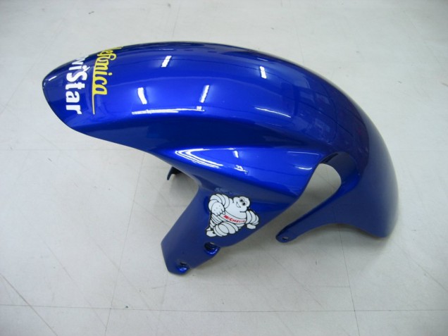 2004-2005 Suzuki GSXR 600 / GSXR 750 Motorcycle Fairings - Blue White Yellow Green Telefonica Motul MoviStar
