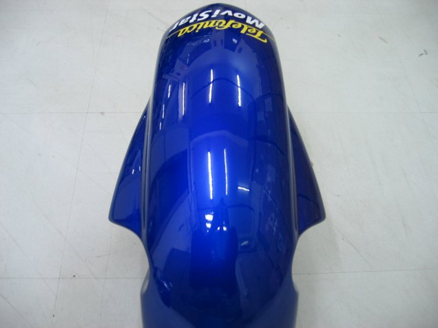 2004-2005 Suzuki GSXR 600 / GSXR 750 Motorcycle Fairings - Blue White Yellow Green Telefonica Motul MoviStar