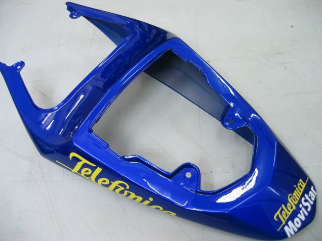 2004-2005 Suzuki GSXR 600 / GSXR 750 Motorcycle Fairings - Blue White Yellow Green Telefonica Motul MoviStar