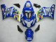 2004-2005 Suzuki GSXR 600 / GSXR 750 Motorcycle Fairings - Blue White Yellow Green Telefonica Motul MoviStar