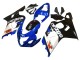 2004-2005 Suzuki GSXR 600 / GSXR 750 Motorcycle Fairings - Blue White Black