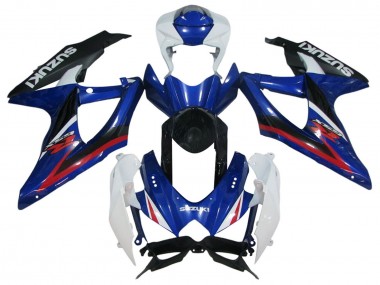 Cheap 2006-2007 Suzuki GSXR 600 / GSXR 750 Motorcycle Fairings - White Blue Red Black