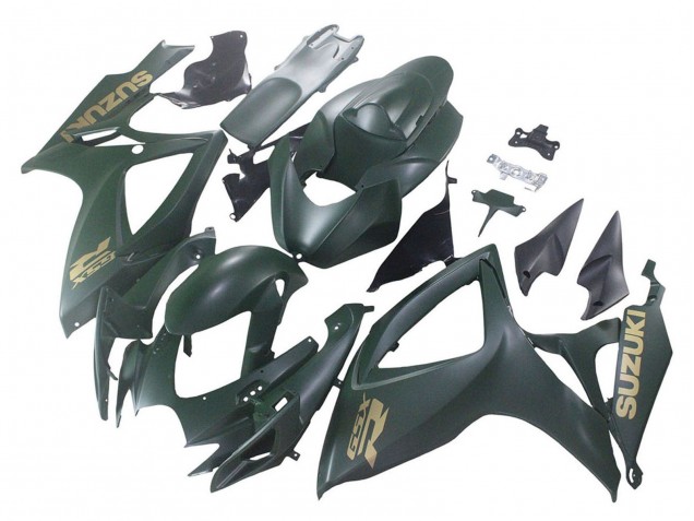 2006-2007 Suzuki GSXR 600 / GSXR 750 Motorcycle Fairings - Matte Army Green