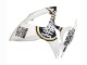 2006-2007 Suzuki GSXR 600 / GSXR 750 Motorcycle Fairings - White Black Lucky Strike Motul