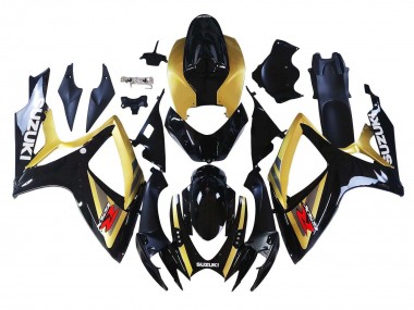 Cheap 2006-2007 Suzuki GSXR 600 / GSXR 750 Motorcycle Fairings - Gold Glossy Black Red