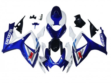 Cheap 2006-2007 Suzuki GSXR 600 / GSXR 750 Motorcycle Fairings - White Blue Glossy Black Red