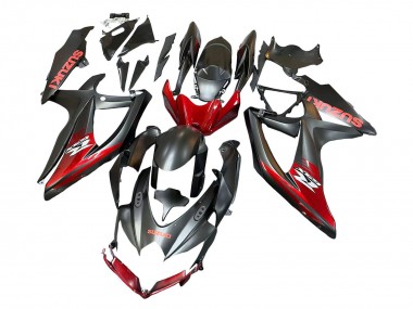 Cheap 2008-2010 Suzuki GSXR 600 / GSXR 750 Motorcycle Fairings - Matte Black Red