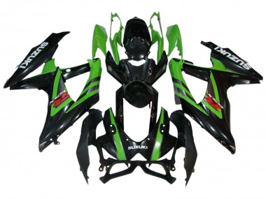 Cheap 2008-2010 Suzuki GSXR 600 / GSXR 750 Motorcycle Fairings - Green Glossy Black