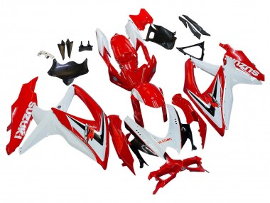 Cheap 2008-2010 Suzuki GSXR 600 / GSXR 750 Motorcycle Fairings - White Red Black