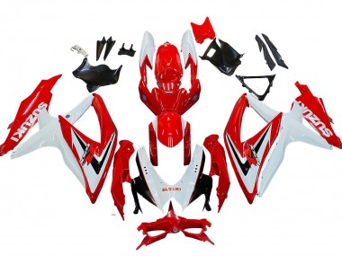 Cheap 2008-2010 Suzuki GSXR 600 / GSXR 750 Motorcycle Fairings - White Red Black