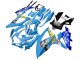 2008-2010 Suzuki GSXR 600 / GSXR 750 Motorcycle Fairings - Blue Yellow Rizla