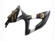 2008-2010 Suzuki GSXR 600 / GSXR 750 Motorcycle Fairings - Matte Black White Gold