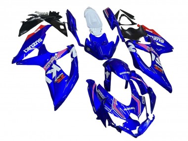 Cheap 2008-2010 Suzuki GSXR 600 / GSXR 750 Motorcycle Fairings - White Blue Pink Ecstar Motul