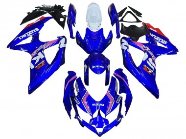 Cheap 2008-2010 Suzuki GSXR 600 / GSXR 750 Motorcycle Fairings - White Blue Pink Ecstar Motul