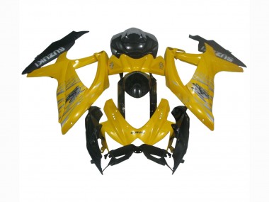 Cheap 2008-2010 Suzuki GSXR 600 / GSXR 750 Motorcycle Fairings - Yellow Glossy Black