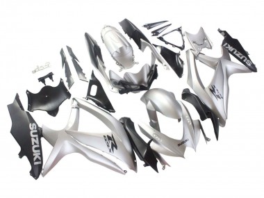 Cheap 2008-2010 Suzuki GSXR 600 / GSXR 750 Motorcycle Fairings - Silver Matte Black