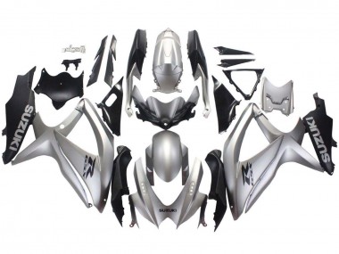 Cheap 2008-2010 Suzuki GSXR 600 / GSXR 750 Motorcycle Fairings - Silver Matte Black