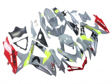Cheap 2008-2010 Suzuki GSXR 600 / GSXR 750 Motorcycle Fairings - Grey Yellow Red