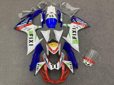 Cheap 2008-2010 Suzuki GSXR 600 / GSXR 750 Motorcycle Fairings - White Blue Red Green Yellow Fixi 11