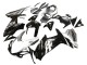 2011-2024 Suzuki GSXR 600 / GSXR 750 Motorcycle Fairing - Glossy Black Silver
