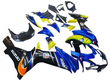 Cheap 2011-2024 Suzuki GSXR 600 / GSXR 750 Motorcycle Fairings - Blue Yellow