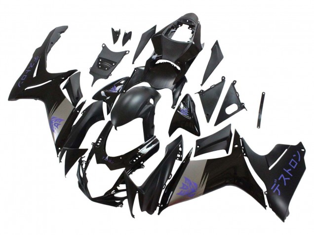 2011-2024 Suzuki GSXR 600 / GSXR 750 Motorcycle Fairings - Matte Black Grey Purple