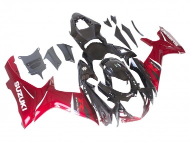 Cheap 2011-2024 Suzuki GSXR 600 / GSXR 750 Bike Fairings - Red Glossy Black