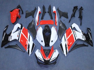 Cheap 2015-2018 Yamaha YZF R3/R25 Motorcycle Fairings - White Red Black Petronas Yamalube