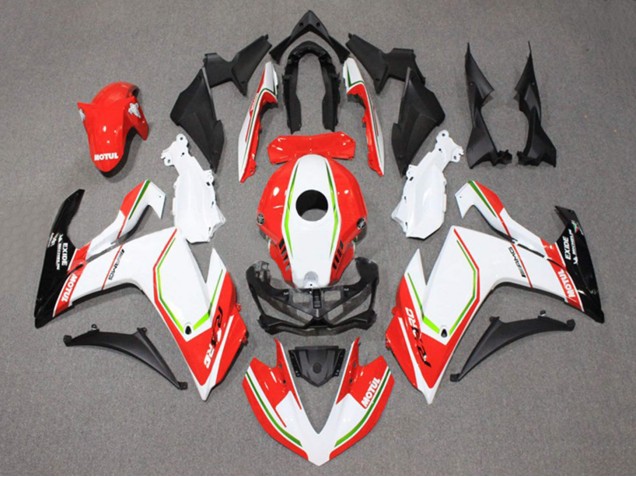 2015-2018 Yamaha YZF R3/R25 Motorcycle Fairings - White Red Green Black Motul