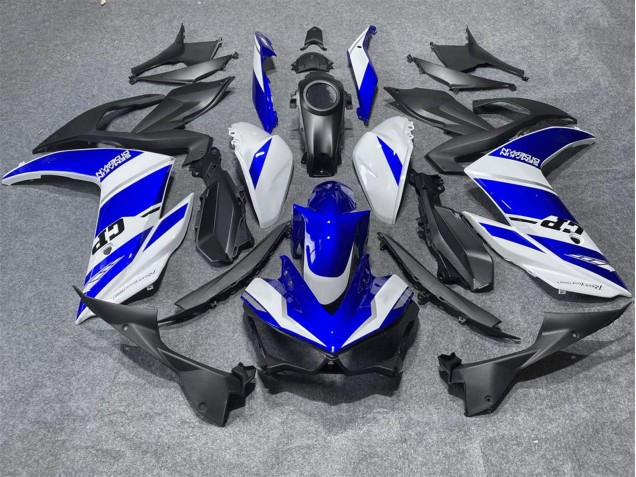 2015-2018 Yamaha YZF R3/R25 Motorcycle Fairings - White Blue